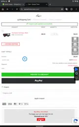 Quiver coupon verification screenshot