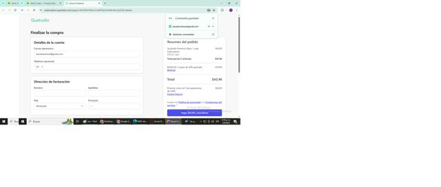 Qustodio checkout page showing Qustodio discount code box | Screenshot taken by SimplyCodes community member on Sep 4, 2025