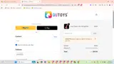 QUTOYS coupon verification screenshot