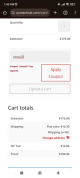 xmas20 coupon verification screenshot
