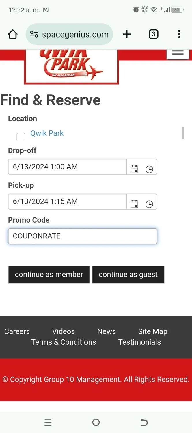 Qwik Park 8 Coupon 2025 Cass Danielle