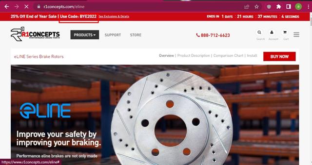 R1 Concepts checkout page showing R1 Concepts promo code box | Screenshot taken by SimplyCodes community member on Dec 27, 2022