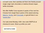 WAFFLE coupon verification screenshot