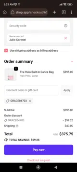 Rac N Roll coupon verification screenshot