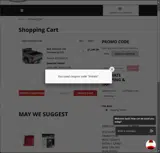 Radco coupon verification screenshot