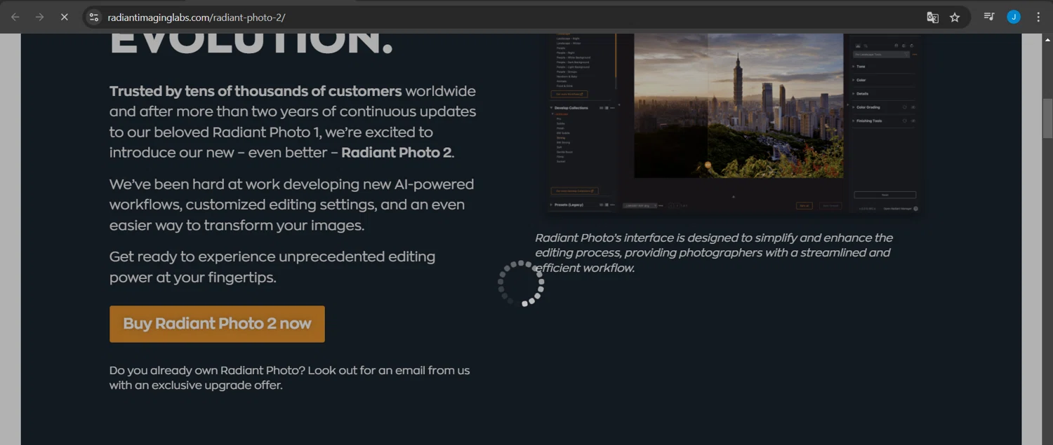 Radiant Imaging Labs promo code screenshot showing code RP2LAUNCH applied at Radiant Imaging Labs checkout page. Uploaded by SimplyCodes community member Jeanjc on Jan 14, 2025