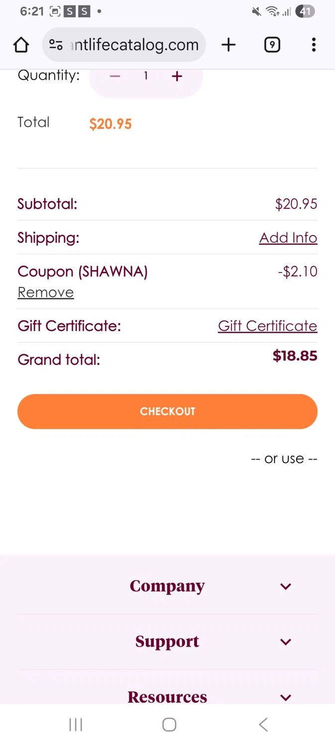 Radiant Life promo code screenshot showing code Shawna applied at Radiant Life checkout page. Uploaded by SimplyCodes community member KarinaHZ on Dec 14, 2025