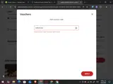 Radisson Hotels coupon verification screenshot