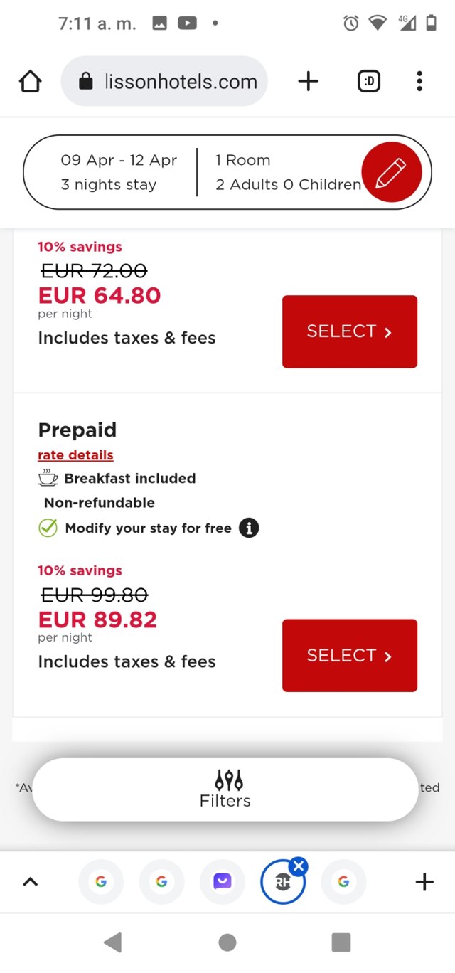 Radisson Red checkout page showing Radisson Red promo code box | Screenshot taken by SimplyCodes community member on Apr 5, 2023