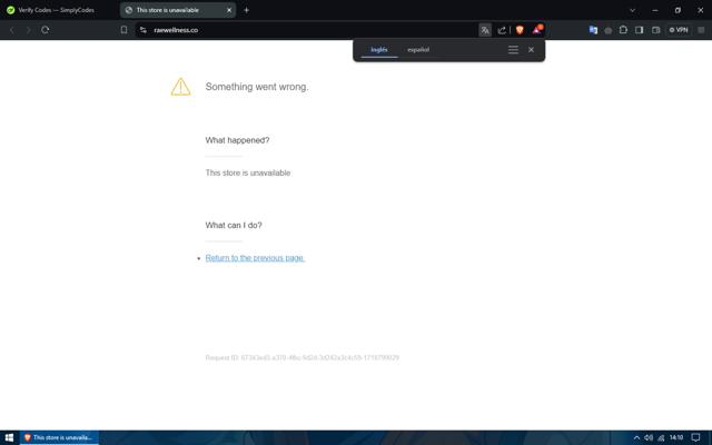 Rae Wellness checkout page showing Rae Wellness promo code box | Screenshot taken by SimplyCodes community member on Jun 19, 2024