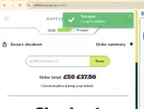 Raffle House coupon verification screenshot
