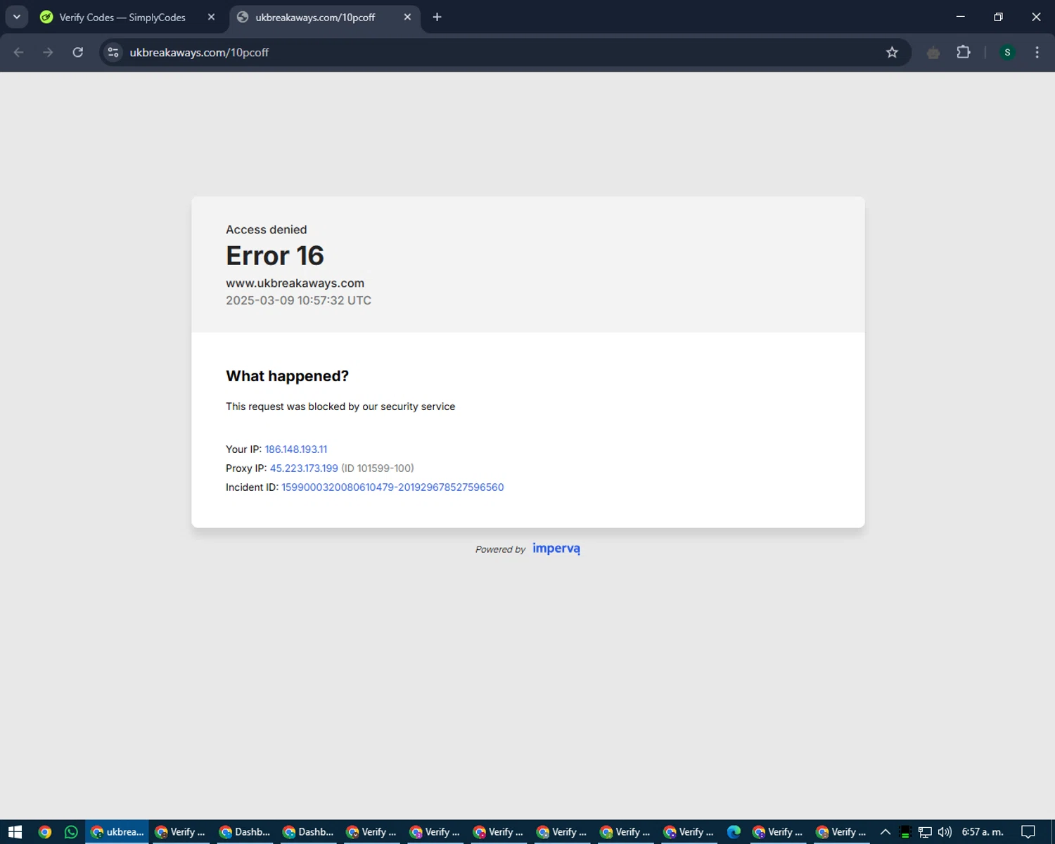 Rain Bet promo code screenshot showing code WINTER10 applied at Rain Bet checkout page. Uploaded by SimplyCodes community member RoyalDefender5750 on Mar 9, 2025