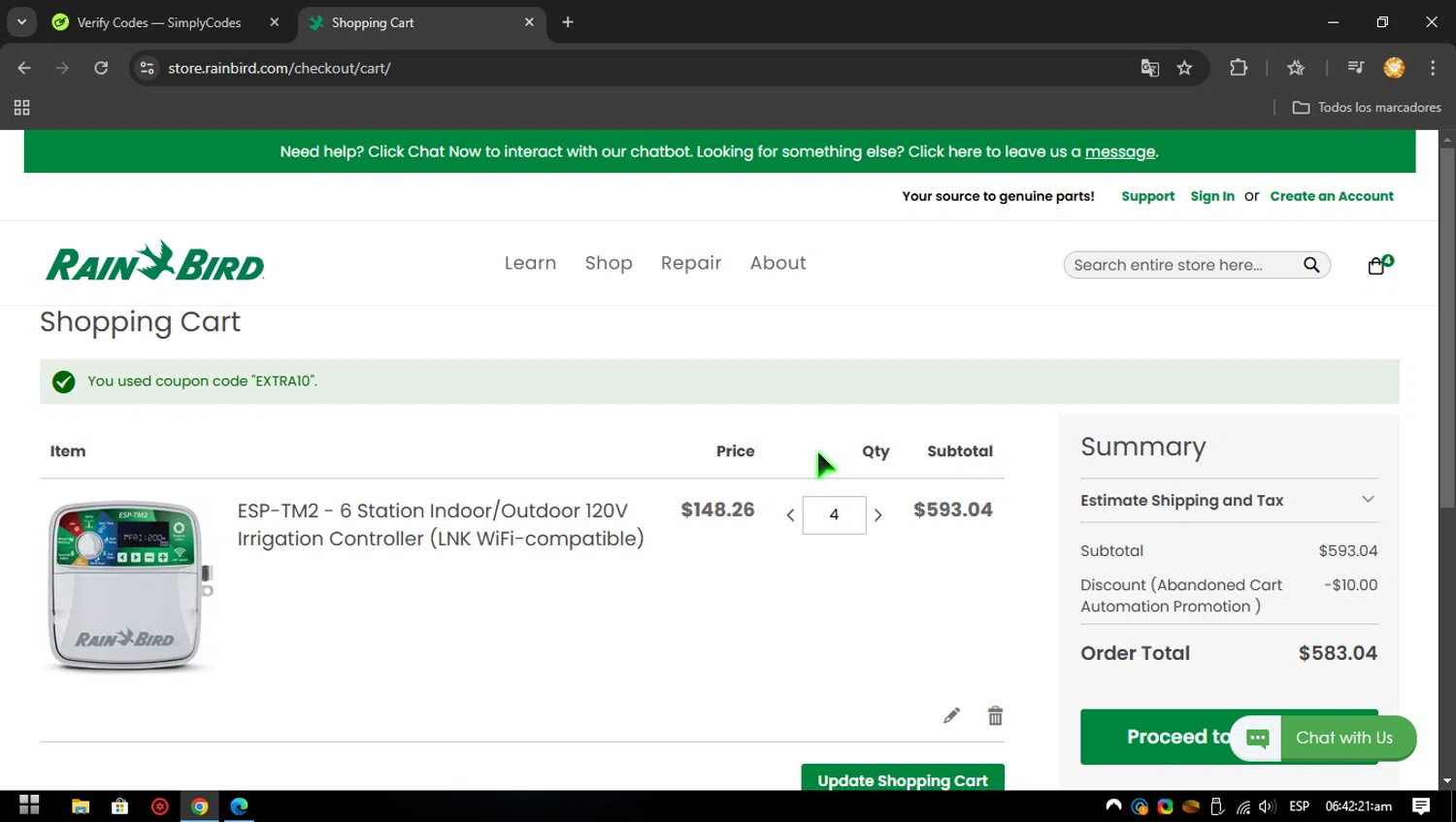 how to use Rain Bird coupons