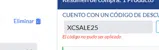 APRIL15 coupon verification screenshot