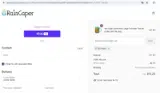 RainCaper coupon verification screenshot