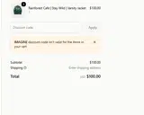 Rainforest Cafe coupon verification screenshot