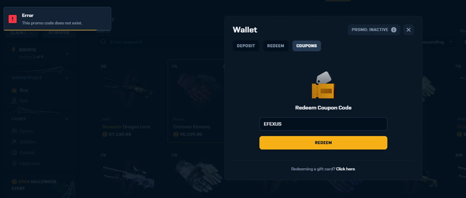 Rain.gg promo code screenshot showing code EFEXUS applied at Rain.gg checkout page. Uploaded by SimplyCodes community member TRITON on Oct 5, 2025
