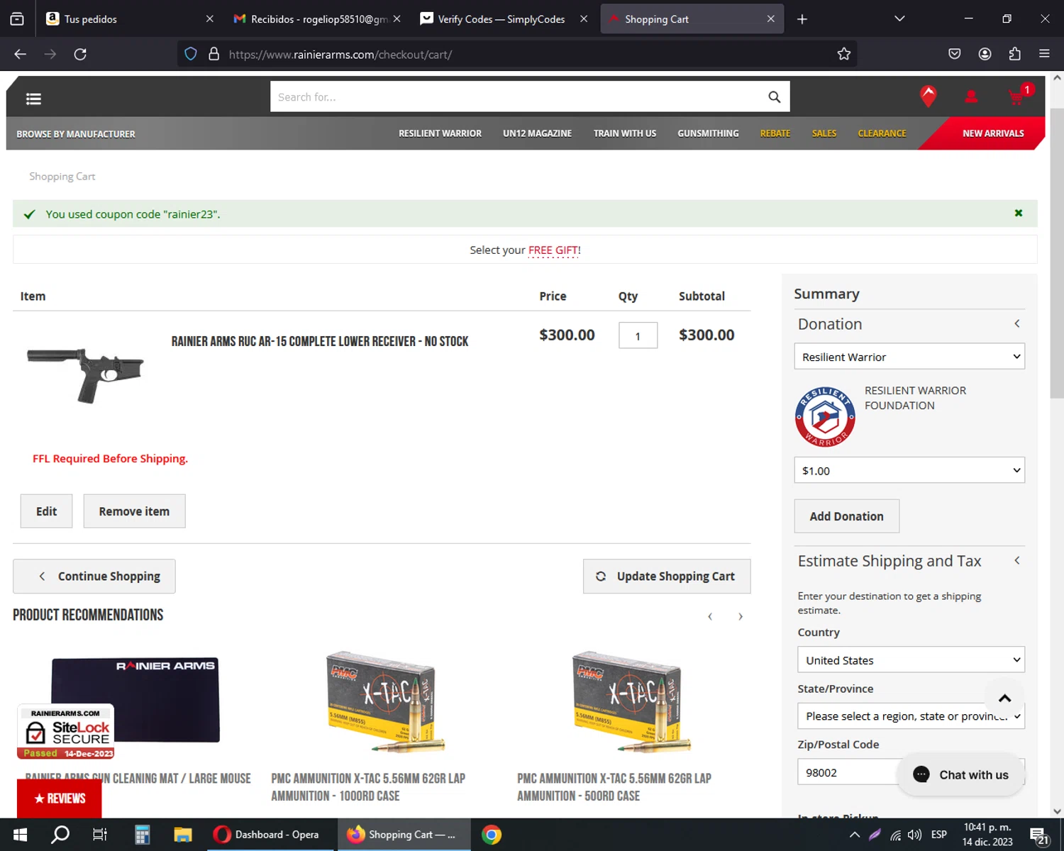 Rainier Arms Discount Codes 15 Off Coupons in August 2024 SimplyCodes