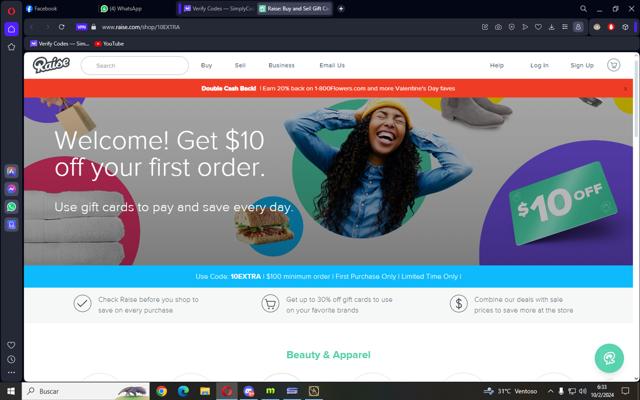 GCX checkout page showing GCX promo code box | Screenshot taken by SimplyCodes community member on Feb 10, 2024