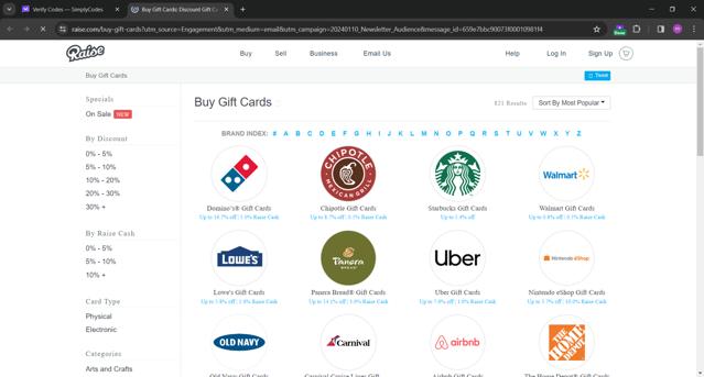 GCX checkout page showing GCX promo code box | Screenshot taken by SimplyCodes community member on Jan 11, 2024