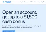 Raisin coupon verification screenshot