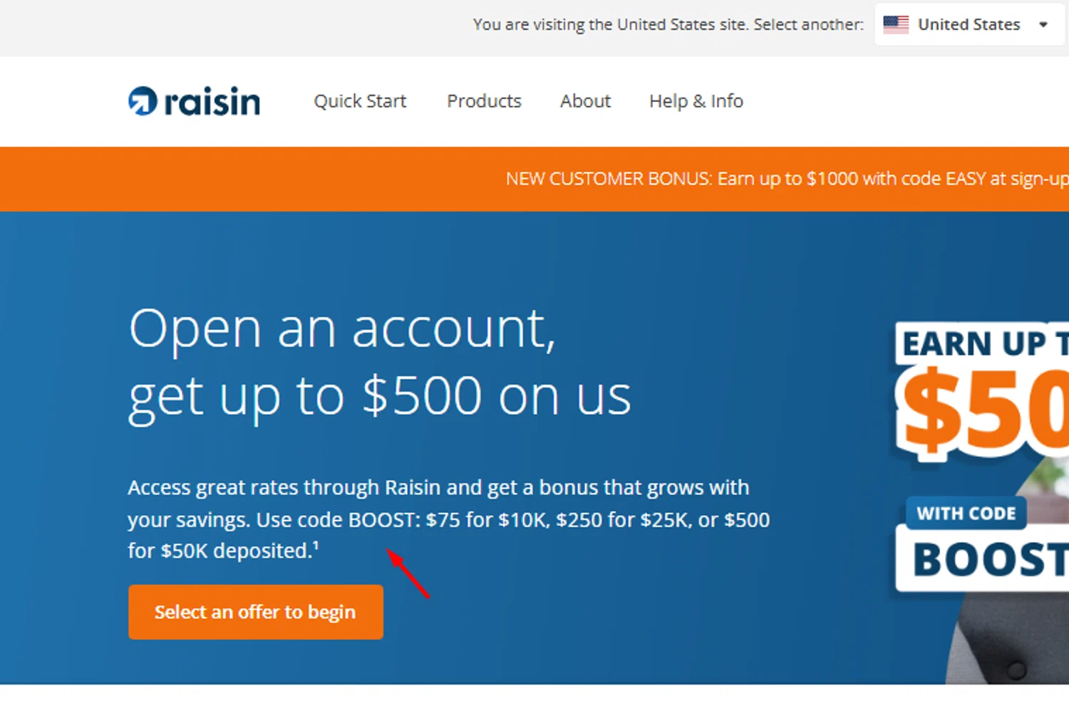 Raisin promo code screenshot showing code BOOST applied at Raisin checkout page. Uploaded by SimplyCodes community member carlosrivero on Sep 15, 2025