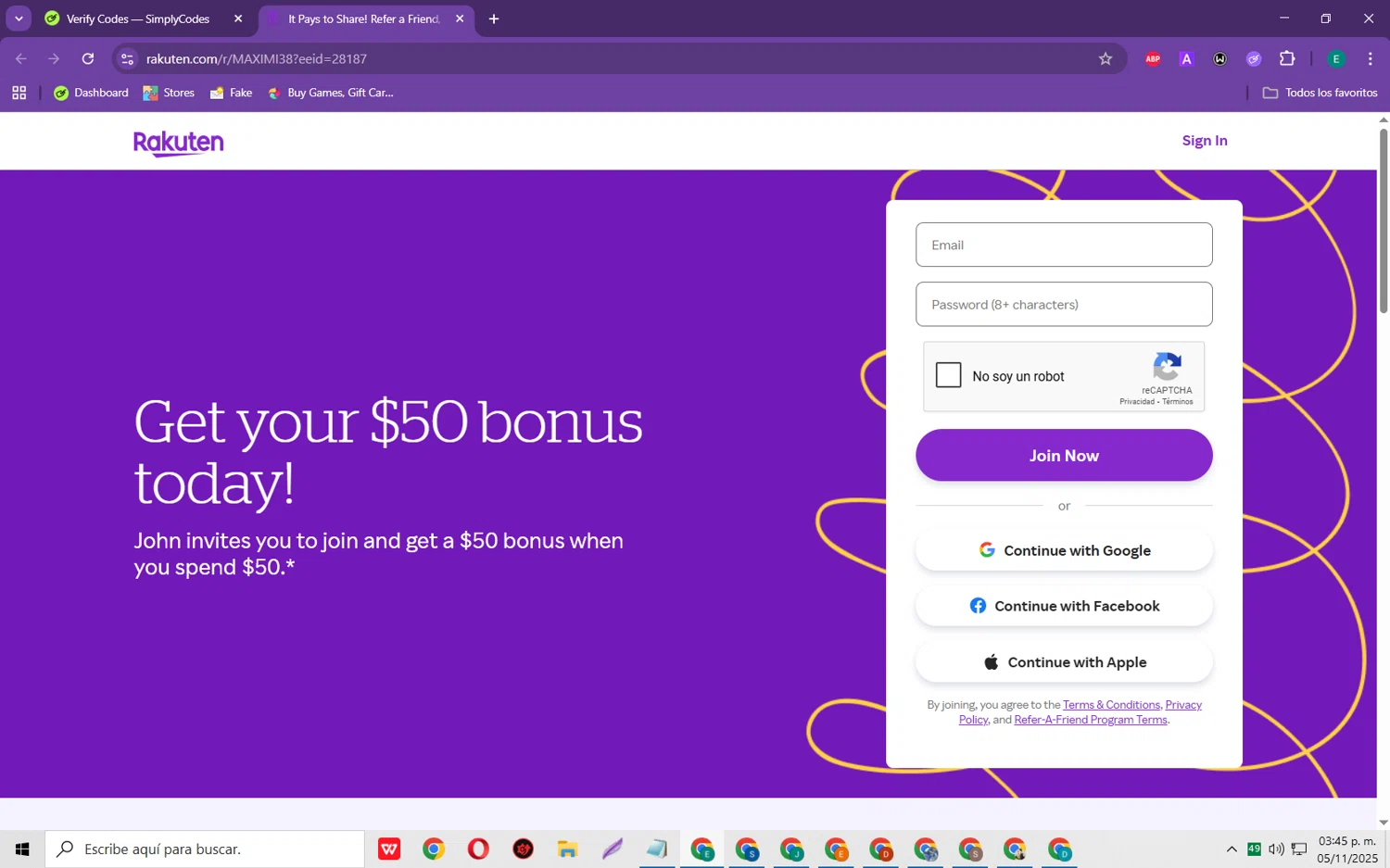 Rakuten Travel promo code screenshot showing code MAXIMI38 applied at Rakuten Travel checkout page. Uploaded by SimplyCodes community member RebateScholar429 on Nov 5, 2025