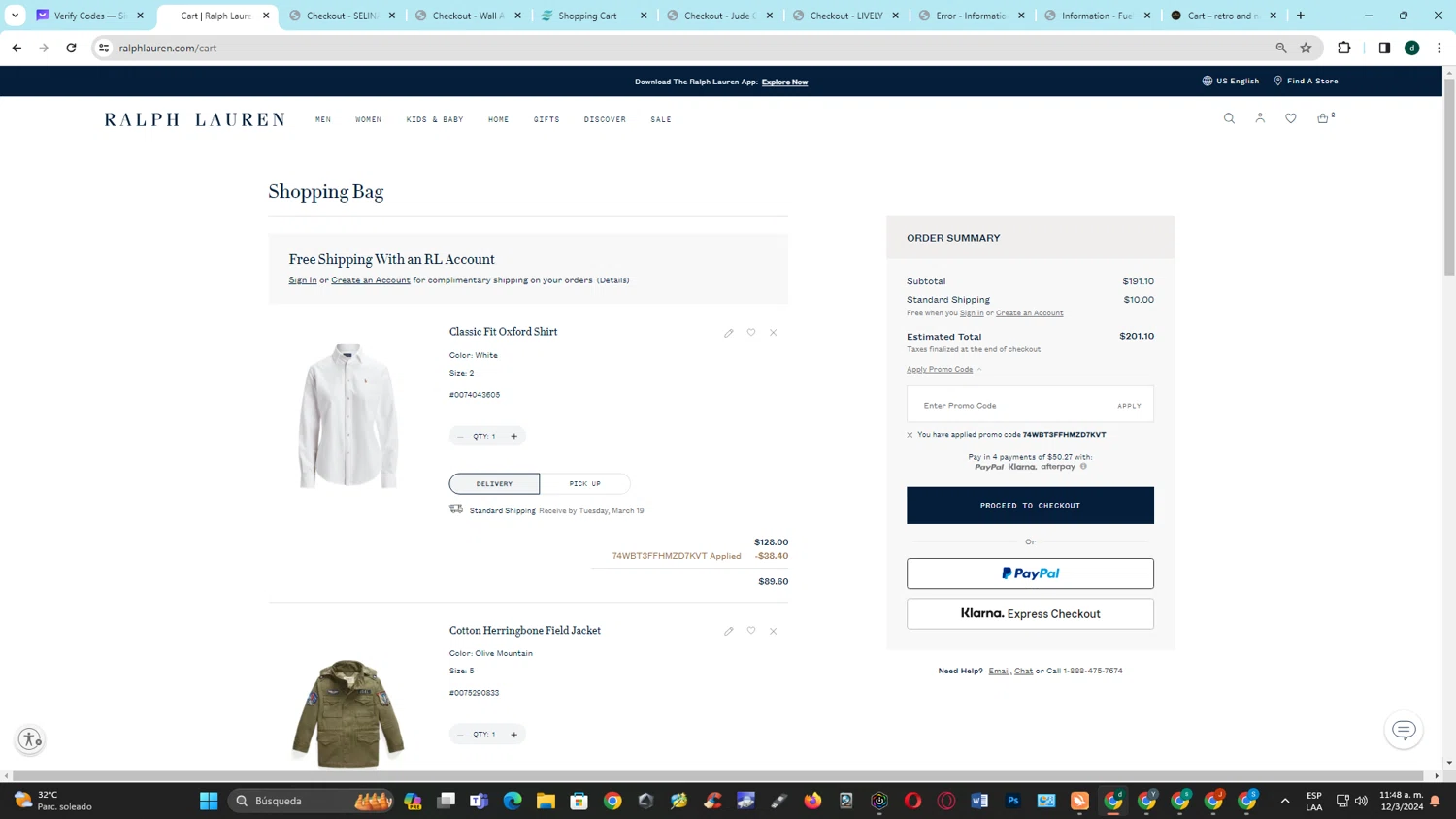 Ralph lauren discount online promo code