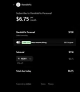 RambleFix coupon verification screenshot