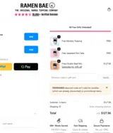 FREERAMEN coupon verification screenshot
