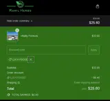 LUCKYGOOD coupon verification screenshot