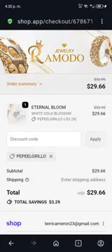 PEPEELGRILLO coupon verification screenshot