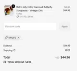 MYLIFE coupon verification screenshot