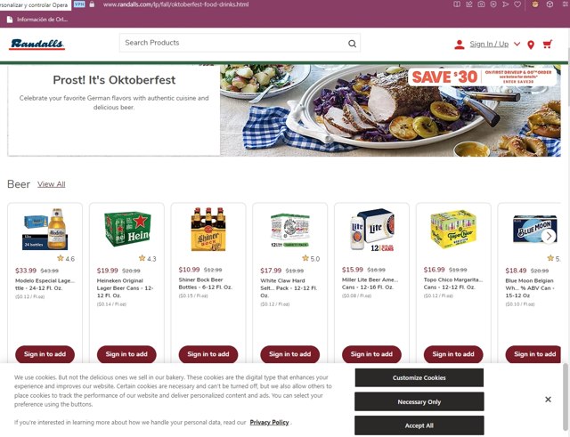 Randalls checkout page showing Randalls promo code box | Screenshot taken by SimplyCodes community member on Apr 30, 2023
