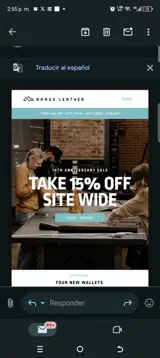 Range Leather Company coupon verification screenshot