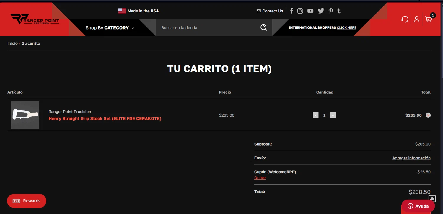 where to use RCBS promo code box