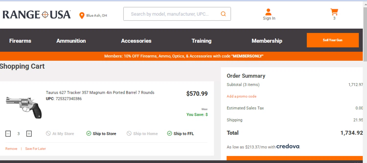 Range USA promo code screenshot showing code levrev10 applied at Range USA checkout page. Uploaded by SimplyCodes community member taylersmith on Dec 6, 2025