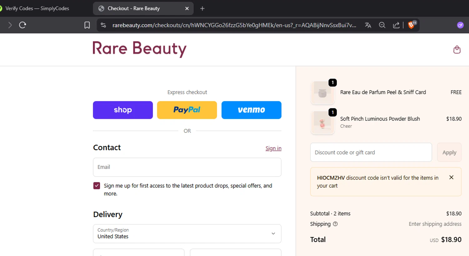 Rare Beauty Promo Codes - 10% Off (5 Verified) May 2026