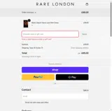 Rare London coupon verification screenshot