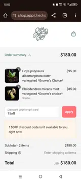 Rare Plant Fairy coupon verification screenshot
