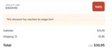 B3QSHJ9Z coupon verification screenshot