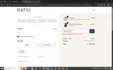 RATIOCOFFEE coupon verification screenshot