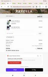 Molly10 coupon verification screenshot