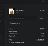 Mom20Off coupon verification screenshot