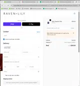 WELCOME15 coupon verification screenshot