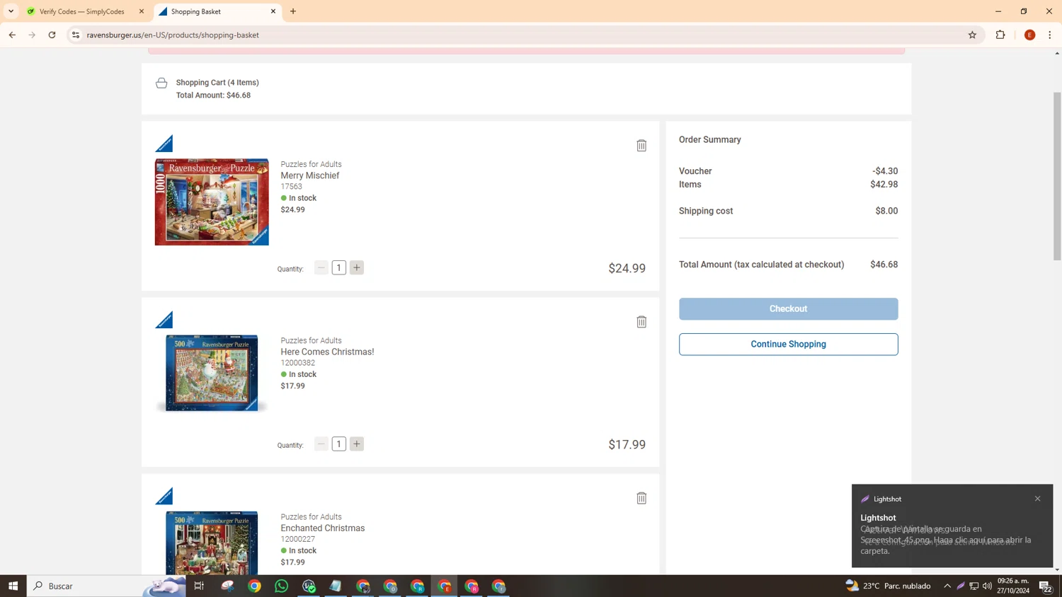 where to use Ravensburger promo code box