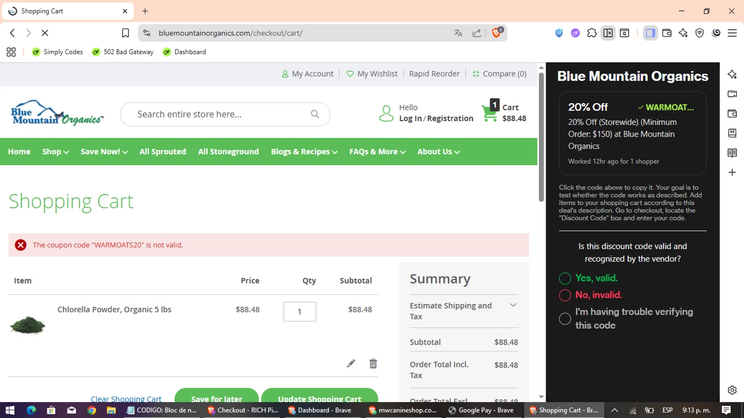 Ravin Crossbows promo code screenshot showing code HA0OMCWTIM applied at Ravin Crossbows checkout page. Uploaded by SimplyCodes community member ValueAce7247 on Oct 22, 2025