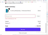 NEWCHEM15 coupon verification screenshot