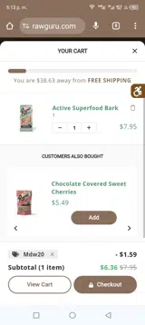 Mdw20 coupon verification screenshot