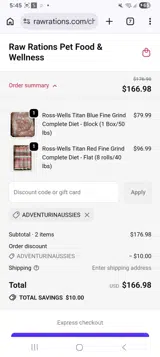 Adventurinaussies coupon verification screenshot